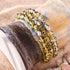 Bracelet Firefly Glass en argent sterling 925 et en forme de flamme de grès
